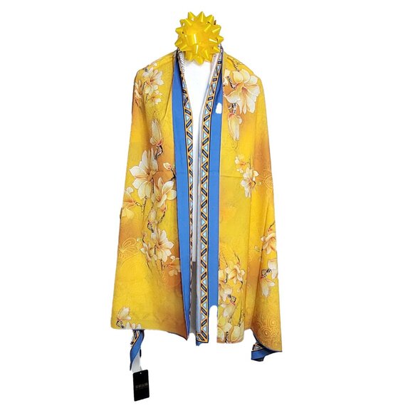 NWT Double-Sided Silk Scarf 27"x70" Long Rectangle Shawl Wrap 3313 - Picture 5 of 7